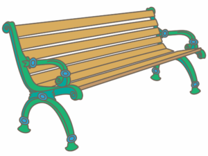 bench-clipart-a-wooden-bench-with-green-seat