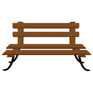 bench-clipart-a-wooden-bench-with-metal-base