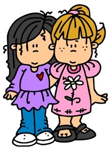 best-friends-clipart-a-cartoon-of-two-girls-standing-next-to-each-other