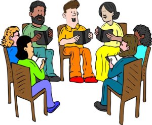 bible-study-clipart-a-group-of-people-sitting-in-chairs-and-talking