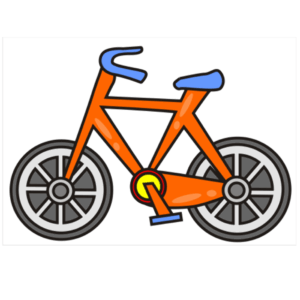 bicycle-clipart-a-bicycle-with-red-seat-and-blue