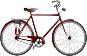 bicycle-clipart-a-red-bicycle-with-white-rim