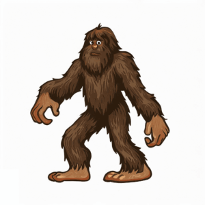bigfoot-clipart-a-bigfoot-standing-on-one-leg