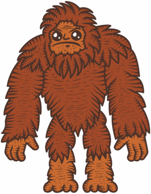 bigfoot-clipart-a-bigfoot-with-face