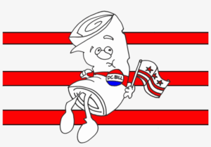 bill-clipart-a-cartoon-character-holding-flag
