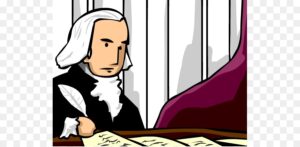 bill-of-rights-clipart-a-cartoon-of-woman-sitting-at-table-with-papers