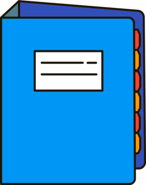binder-clipart-a-blue-book-with-pencil-and