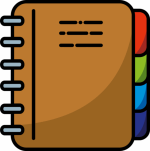 binder-clipart-a-notebook-with-pencil-and-bookmark