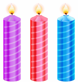 birthday-candle-clipart-three-candles-with-a-flame-on-black-background