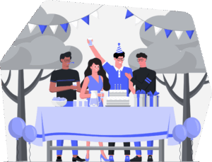 birthday-party-clipart-a-group-of-people-sitting-at-table-with-cake