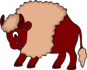 bison-clipart-a-cartoon-style-illustration-of-red-and-white-bull