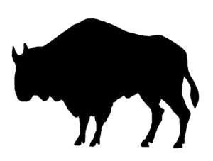 bison-clipart-a-silhouette-of-buffalo