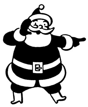 black-and-white-christmas-clipart-santa-claus-clipart-free