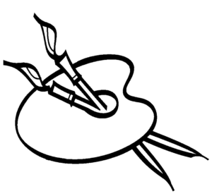 black-clipart-a-drawing-of-flower-with-brush