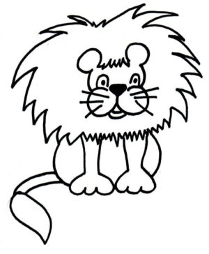 black-clipart-a-lion-sitting-down-and-looking-at-the-camera