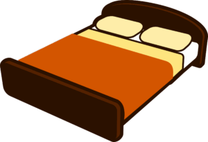 blanket-clipart-a-bed-with-pillow-and-on-top