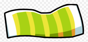 blanket-clipart-a-green-and-yellow-striped-flag