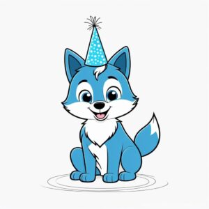 bluey-birthday-clipart-a-cartoon-cat-with-party-hat-on
