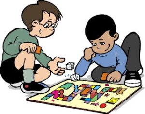 board-game-clipart-a-cartoon-of-two-children-playing-with-board