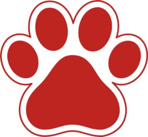 bobcat-clipart-a-red-paw-with-white-on-it