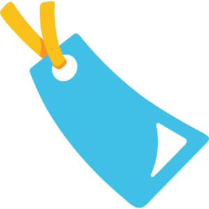 bookmark-clipart-a-blue-and-yellow-plastic-bag-with-handle