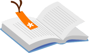 bookmark-clipart-an-open-book-with-a-pen-sticking-out-of-it