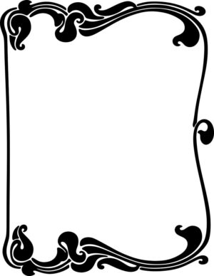 borders-clipart-a-black-and-white-frame-with-swirly-scrolls