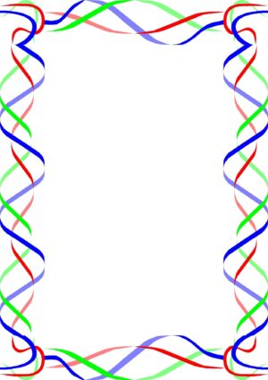 borders-clipart-a-frame-with-colorful-ribbons