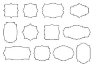 borders-clipart-a-set-of-hand-drawn-frames-and-labels