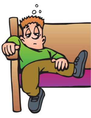 bored-clipart-a-man-is-sleeping-on-bed-with-his-head-in-hands