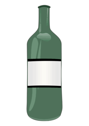 bottle-clipart-a-green-wine-bottle-with-white-label