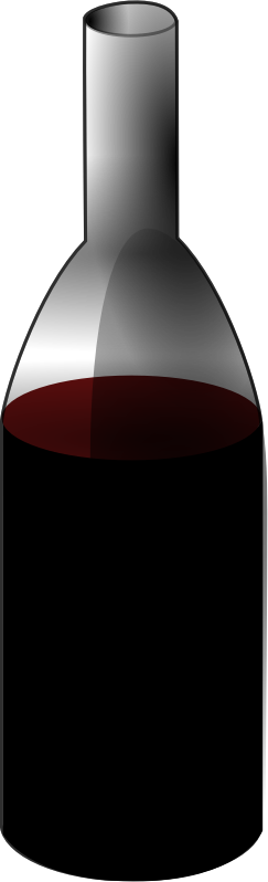 bottle-clipart-a-red-object-is-shown-in-the-dark