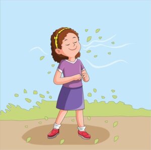 breathing-clipart-a-girl-is-blowing-leaves-in-the-air