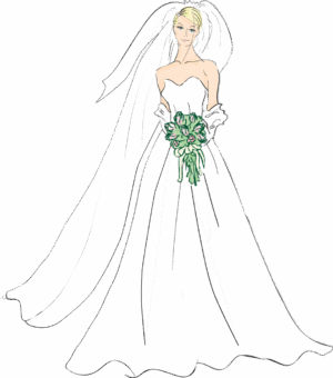 bride-clipart-a-bride-in-her-wedding-dress