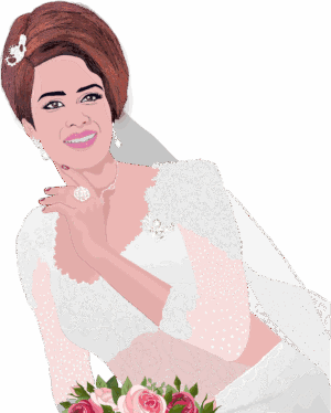 bride-clipart-a-woman-in-wedding-dress-holding-bouquet
