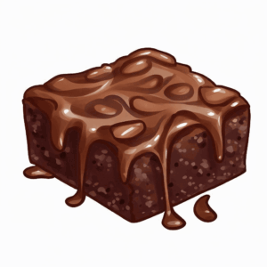 brownie-clipart-a-piece-of-chocolate-cake-with-sauce