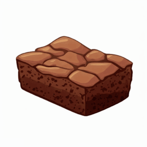brownie-clipart-a-piece-of-chocolate-on-white-background