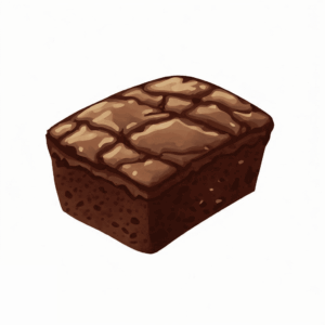 Brownie Clipart A Piece Of Chocolate On White Background Two
