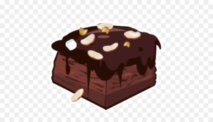 brownie-clipart-a-piece-of-chocolate-with-dripping-on-top