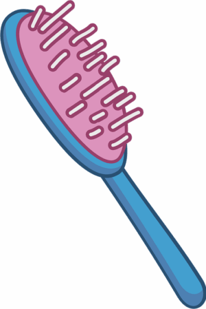 brush-hair-clipart-a-pink-brush-with-white-and-blue-stripes