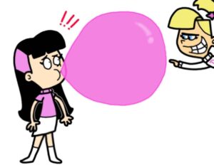 bubble-gum-clipart-a-cartoon-character-is-trying-to-get-balloon