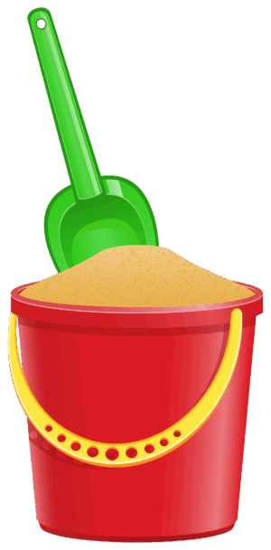 bucket-clipart-a-red-bucket-with-shovel-and-green