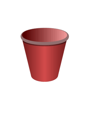 bucket-clipart-a-red-cup-with-black-background