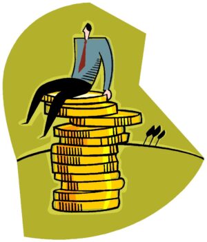 budget-clipart-a-man-sitting-on-top-of-stack-coins
