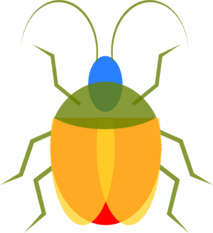 bugs-clipart-a-bug-with-green-and-yellow-head