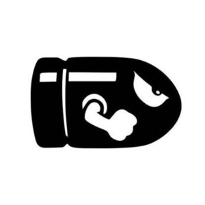 bullet-clipart-a-black-and-white-logo-of-boxing-glove