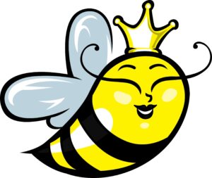 bumble-bee-clipart-a-bee-with-crown-on-its-head