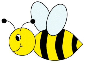 bumblebee-clipart-a-bee-with-white-and-yellow-stripe