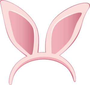 bunny-ears-clipart-a-pink-bunny-ears-with-black-background