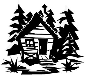 cabin-clipart-a-house-with-trees-and-door